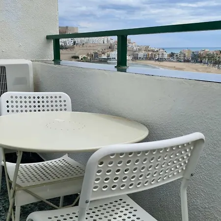 Apartamento Loft Primera Linea De Playa, Vistas Altas Mar Y Castillo Peniscola Exterior photo